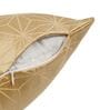 Beige and Rust Polyester Geometric 16x16 inches Cushion Cover Set of 5