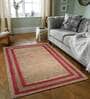 Multicolor Striped Jute 3 ft x 5 ft Hand Woven Carpet