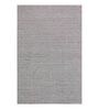 Beige and White Yakutsk Geometric Cotton 4ft x 6ft Hand Woven Carpet