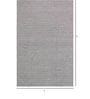 Beige and White Yakutsk Geometric Cotton 4ft x 6ft Hand Woven Carpet