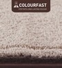 Beige Anti Skid Polyester Bathmat (45x65 cm)