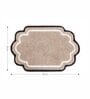Beige Anti Skid Polyester Bathmat (45x65 cm)