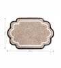 Beige Anti Skid Polyester Bathmat (55x85 cm)