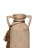 Beige Antique Vintage Rustic Charm Ceramic Amphora Shaped Vase