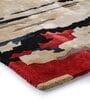 Buy Beige Art Silk Abstract 4 x 6  Feet Hand Tufted Carpet