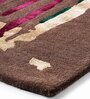 Buy Beige Art Silk Abstract 5 x 7 Feet Hand Tufted Carpet