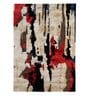 Buy Beige Art Silk Abstract 5 x 7 Feet Hand Tufted Carpet