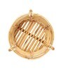 Beige Assam Cane Round Planter Stand