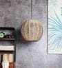 Kalvos Beige Cane Hanging Light