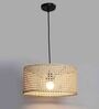 Laurin Beige Cane Hanging Light