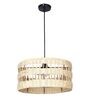 Zeal Beige Cane Hanging Light