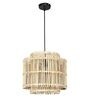 Glasper Beige Cane Hanging Light