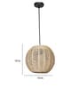 Midway Beige Cane Hanging Light