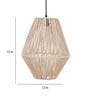Seirra Beige Cane Hanging Light