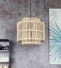 Glasper Beige Cane Hanging Light