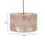 Antz Beige Cane Hanging Light