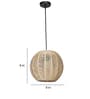 Kalvos Beige Cane Hanging Light
