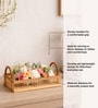 Beige Bamboo Hamper Serving Tray