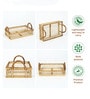 Beige Bamboo Hamper Serving Tray
