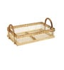 Beige Bamboo Hamper Serving Tray