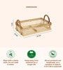 Beige Bamboo Hamper Serving Tray