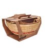Beige Bamboo Hanging Planter