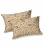 Beige Bedsheet 220 Tc Cotton King Bedsheet With 2 Pillow Covers