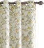 Beige Blackout Polyester 7.5 Feet Eyelet Door Curtains Set of 2
