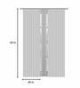 Beige Polyester Velvet Ethnic Motif 7FT Light Filtering Eyelet Door Curtains (Pack of 1)
