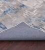 Beige Blended Wool Abstract 4 ft x 6 ft Hand Tufted Carpet