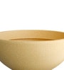 Beige Bowl Shaped Polymer Floor Planter