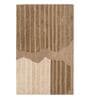 Beige Abstract Woolen 48 x 72 Inches Hand Tufted Rug Beige Abstract Woolen 48 x 72 Inches Hand Tufted Rug