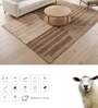 Beige Abstract Woolen 72 x 108 Inches Hand Tufted Rug Beige Abstract Woolen 72 x 108 Inches Hand Tufted Rug