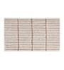 Beige Brown Polyester 32X20 Inches Anti-Skid  Bath Mat
