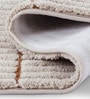 Beige Brown Polyester 32X20 Inches Anti-Skid  Bath Mat