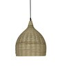 Beige Cane Hanging Light