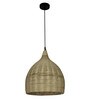 Beige Cane Hanging Light