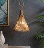 Yuka Kacey Beige Cane Hanging Light