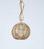 Myra Dylla Beige Cane Hanging Light