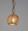 Myra Dylla Beige Cane Hanging Light