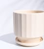 Beige Ceramic Desk Pot