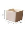 Beige Ceramic Square Planters