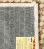 Beige Jute & Cotton Solid 6 x 9 Feet Hand Woven Carpet