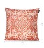 Beige Chenille Ethnic Motif 24x24 inches Cushion Cover (2Pc)