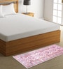 Beige Chenille 55 x 22 Inches Machine Made Floor Runner