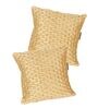 Beige Chenille Geometric 40x40 inches Cushion Covers Set of 2