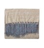 Beige Chenille Plain Solid Pattern 60 X 50 Inch Throw