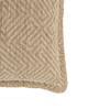 Beige Woven Chenille 16 x 16 Inches Cushion Covers (Set of 2)