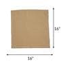 Beige Cotton  (16x 16 )Inch Table Napkins (Set of 6)