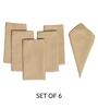Beige Cotton  (16x 16 )Inch Table Napkins (Set of 6)